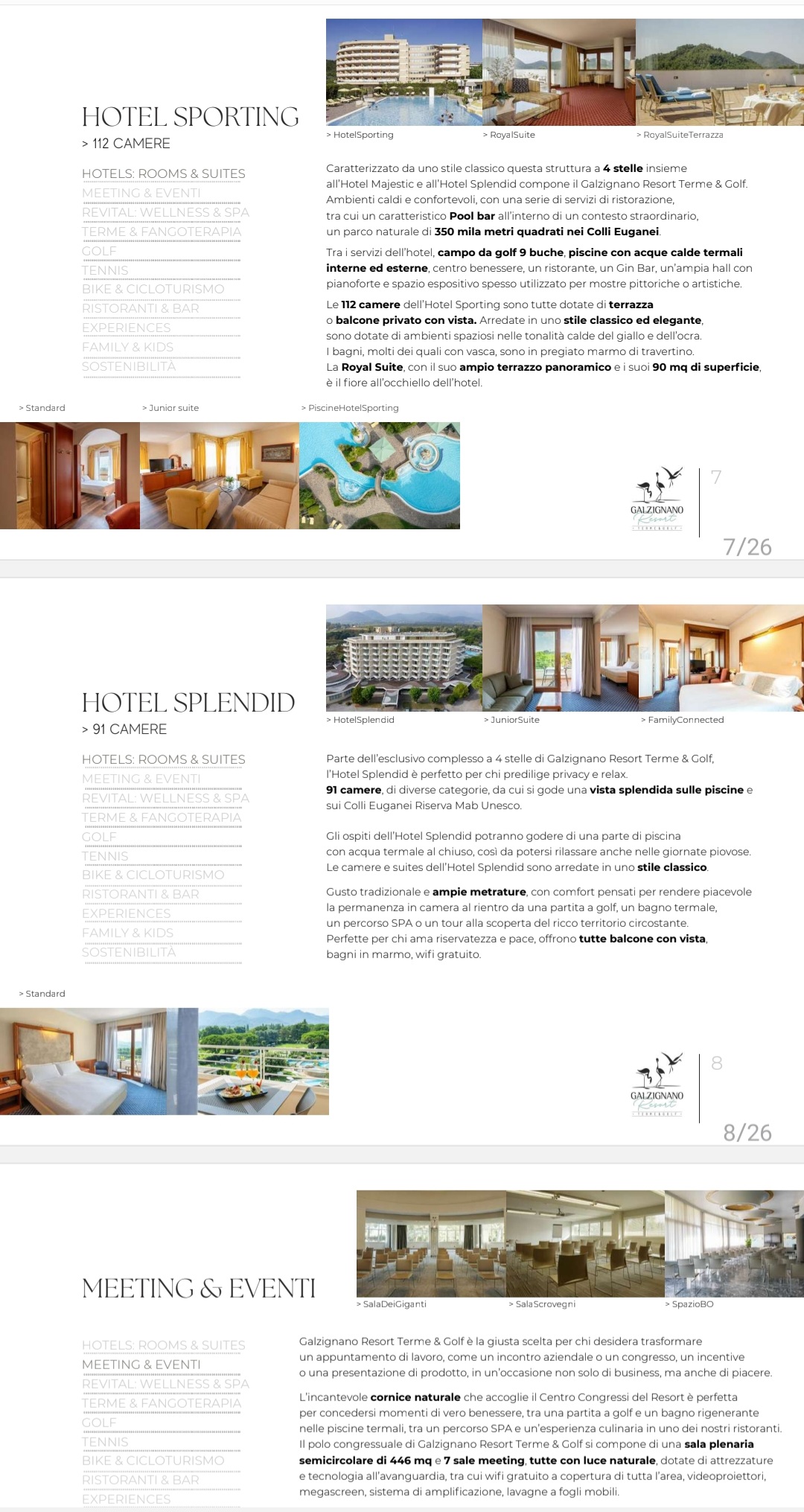 TERME DI GALZIGNANO. Resort e Golf